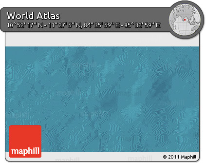 Satellite 3D Map of the Area around 11° 9' 41" N, 85° 4' 29" E