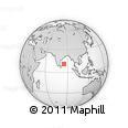 Outline Map of the Area around 11° 9' 41" N, 85° 4' 29" E, rectangular outline