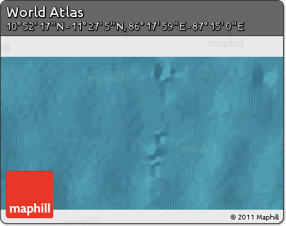 Satellite 3D Map of the Area around 11° 9' 41" N, 86° 46' 30" E