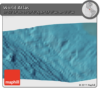 Satellite 3D Map of the Area around 11° 9' 41" N, 87° 28' 29" W