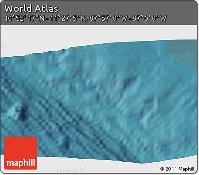 Satellite 3D Map of the Area around 11° 9' 41" N, 87° 28' 29" W