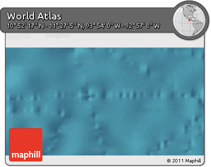 Satellite 3D Map of the Area around 11° 9' 41" N, 93° 25' 30" W
