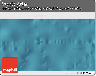 Satellite 3D Map of the Area around 11° 9' 41" N, 93° 25' 30" W