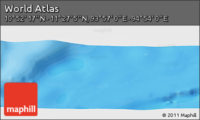 Political Panoramic Map of the Area around 11° 9' 41" N, 94° 25' 30" E