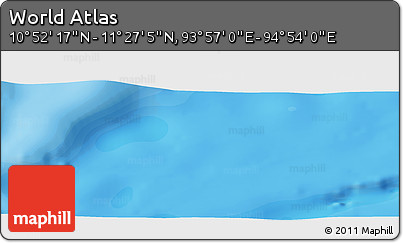 Political Panoramic Map of the Area around 11° 9' 41" N, 94° 25' 30" E
