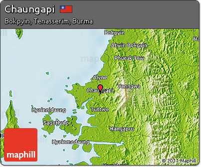 Physical 3D Map of Chaungapi