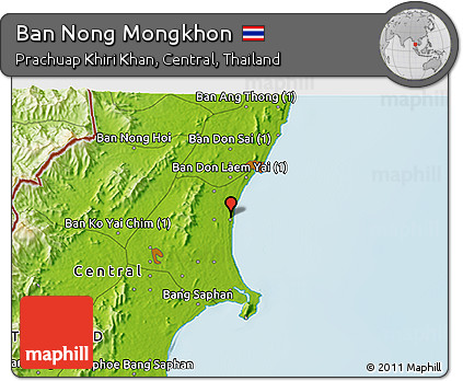 Physical 3D Map of Ban Nong Mongkhon