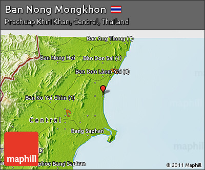 Physical 3D Map of Ban Nong Mongkhon