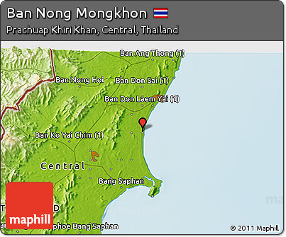 Physical 3D Map of Ban Nong Mongkhon