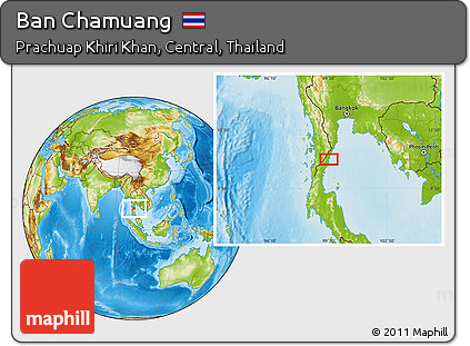 Physical Location Map of Ban Chamuang