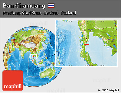 Physical Location Map of Ban Chamuang