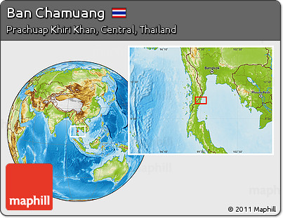 Physical Location Map of Ban Chamuang