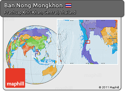 Political Location Map of Ban Nong Mongkhon