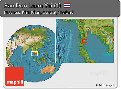 Satellite Location Map of Ban Don Laem Yai (1)