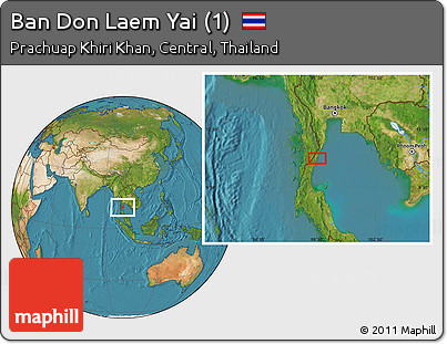 Satellite Location Map of Ban Don Laem Yai (1)