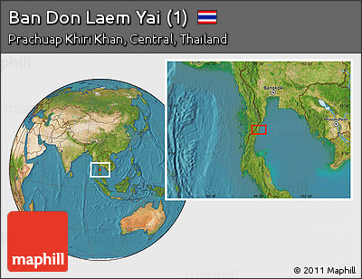Satellite Location Map of Ban Don Laem Yai (1)