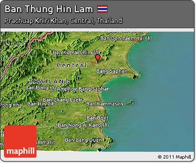 Satellite Panoramic Map of Ban Thung Hin Lam