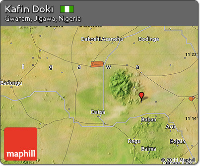 Satellite Map of Kafin Doki