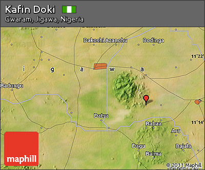 Satellite Map of Kafin Doki