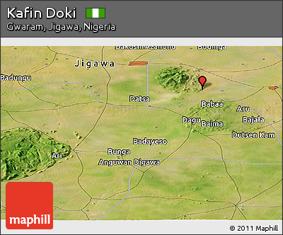 Satellite Panoramic Map of Kafin Doki