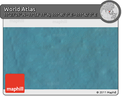 Satellite 3D Map of the Area around 11° 40' 49" N, 101° 13' 29" E