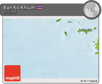 Physical Panoramic Map of Ban Ko Khlum