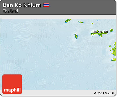 Physical Panoramic Map of Ban Ko Khlum