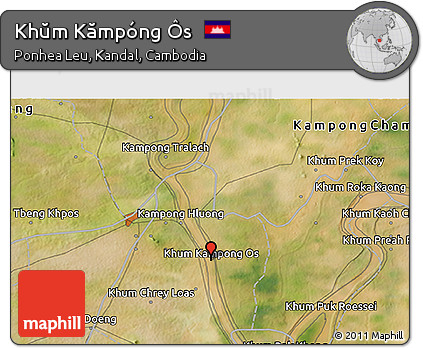 Satellite 3D Map of Khŭm Kămpóng Ôs