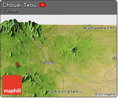 Satellite 3D Map of Chouei Teou