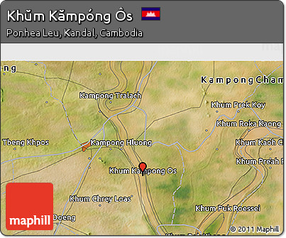 Satellite 3D Map of Khŭm Kămpóng Ôs