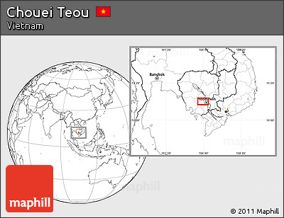 Blank Location Map of Chouei Teou