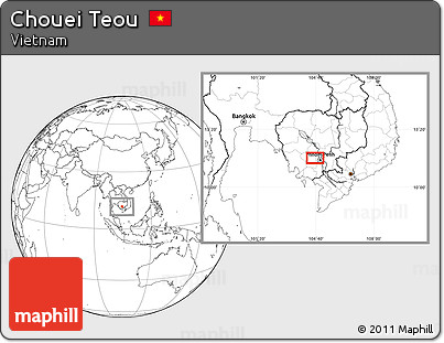 Blank Location Map of Chouei Teou