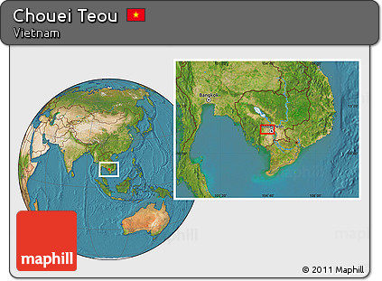 Satellite Location Map of Chouei Teou