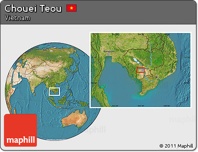 Satellite Location Map of Chouei Teou