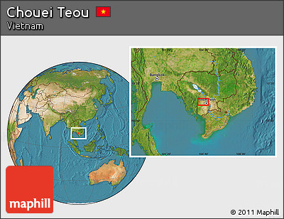 Satellite Location Map of Chouei Teou
