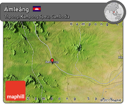 Satellite Map of Âmleăng