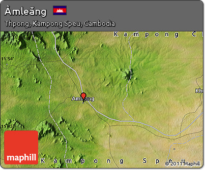 Satellite Map of Âmleăng