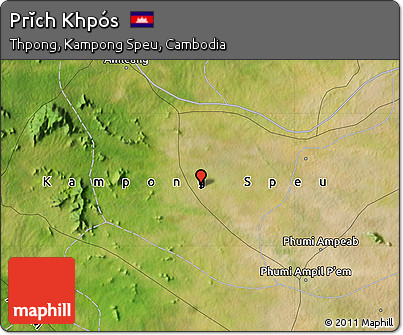 Satellite Map of Prĭch Khpós