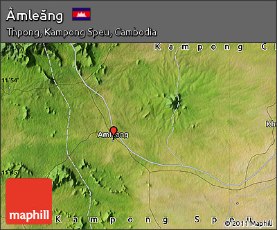 Satellite Map of Âmleăng