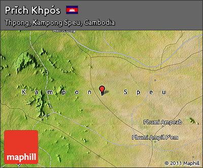 Satellite Map of Prĭch Khpós