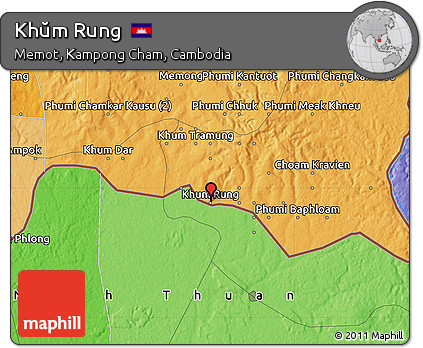 Political Map of Khŭm Rung