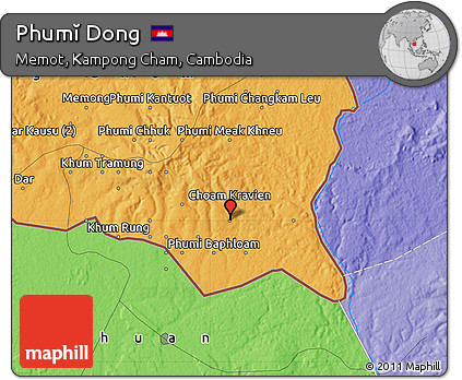 Political Map of Phumĭ Dong
