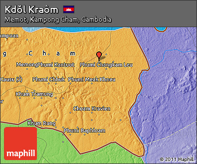 Political Map of Kdŏl Kraôm