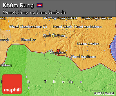 Political Map of Khŭm Rung