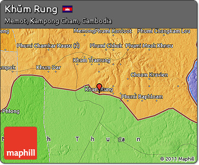 Political Map of Khŭm Rung