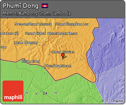 Political Map of Phumĭ Dong