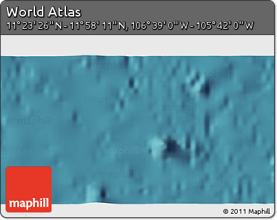 Satellite 3D Map of the Area around 11° 40' 49" N, 106° 10' 30" W