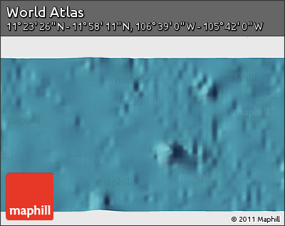 Satellite 3D Map of the Area around 11° 40' 49" N, 106° 10' 30" W