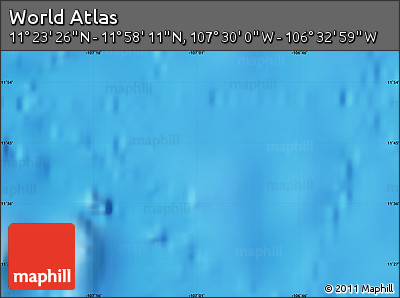 Physical Map of the Area around 11° 40' 49" N, 107° 1' 30" W