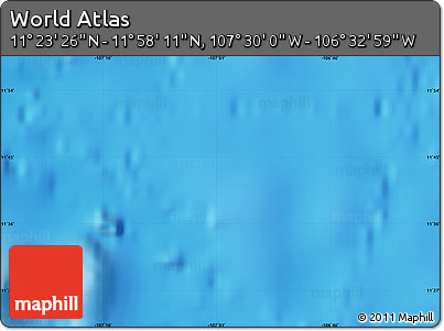 Physical Map of the Area around 11° 40' 49" N, 107° 1' 30" W